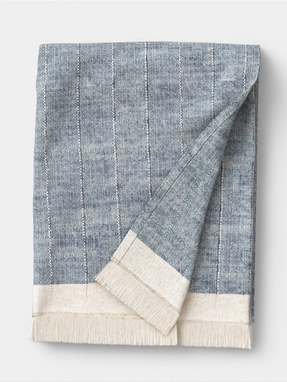 Threshold Lightweight Woven Throw Blanket Blue